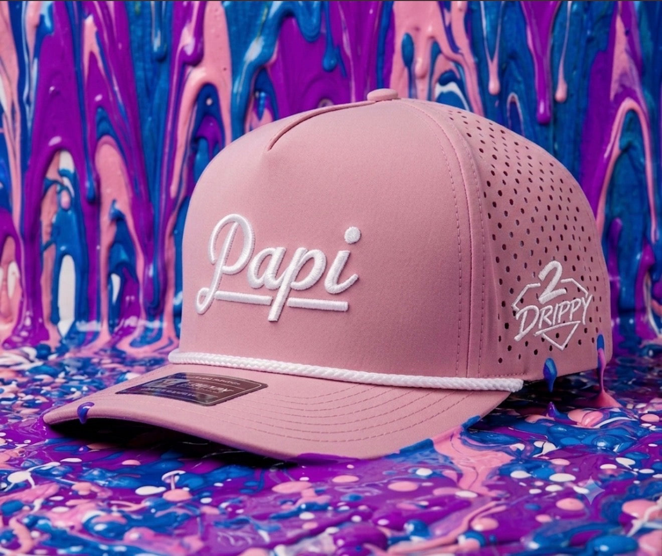 2 drippy ball caps