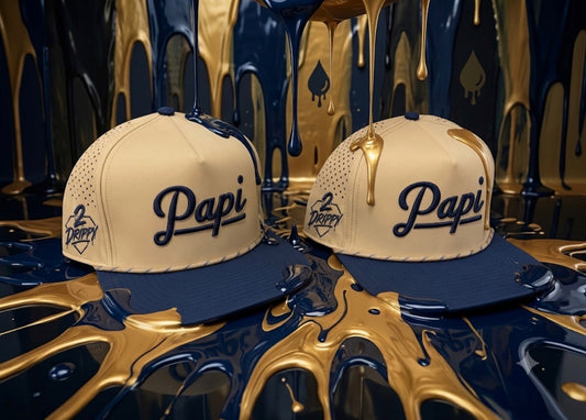 2 drippy ball caps